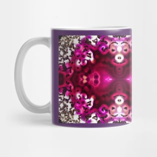 Purple red agate mineral cross section Mug